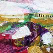 Abstrakte Landschaft mit Zaun